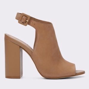 Aldo Juliusa Heeled Open-Toe Bootie